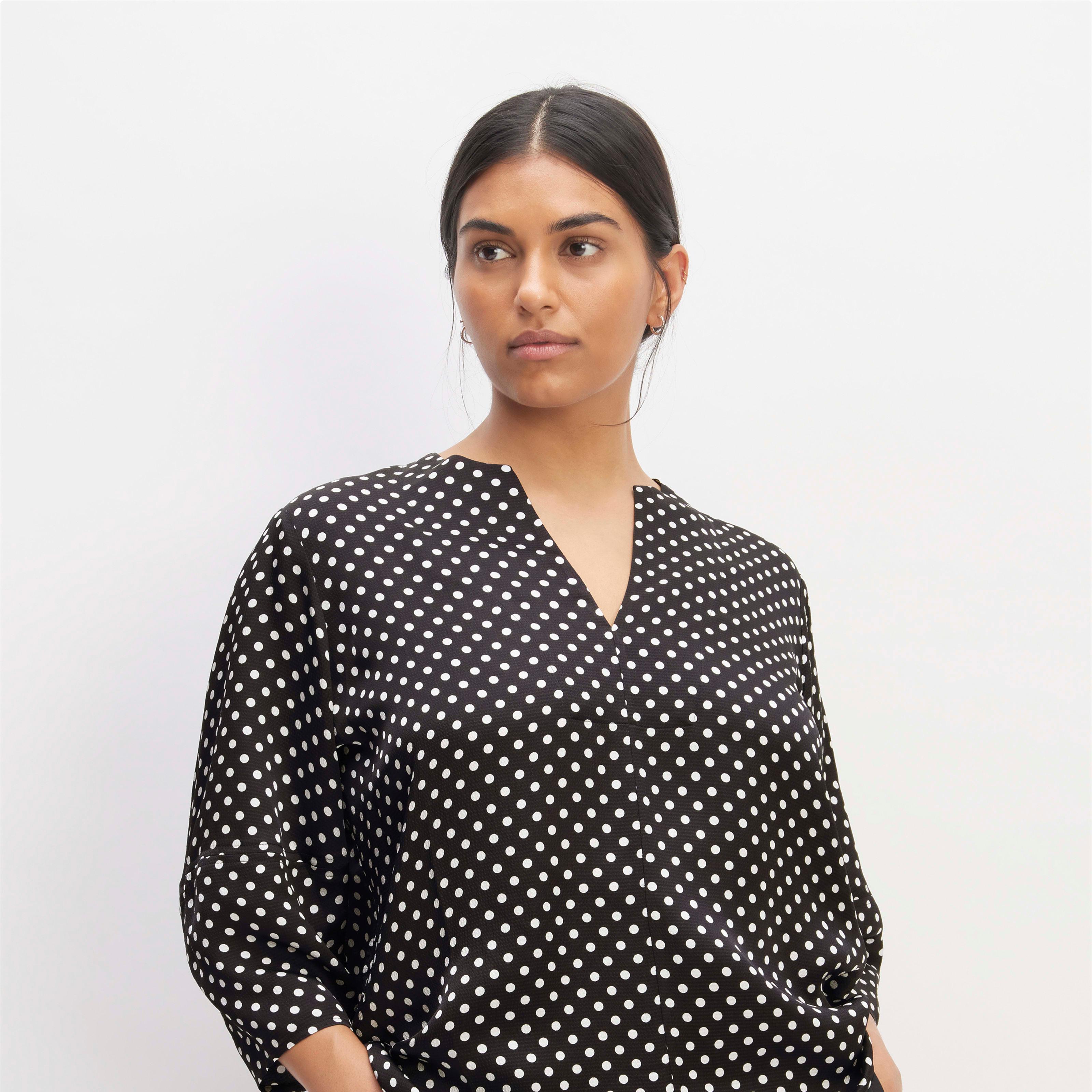 Hammered Satin Balloon Sleeve Top by Everlane Product Image