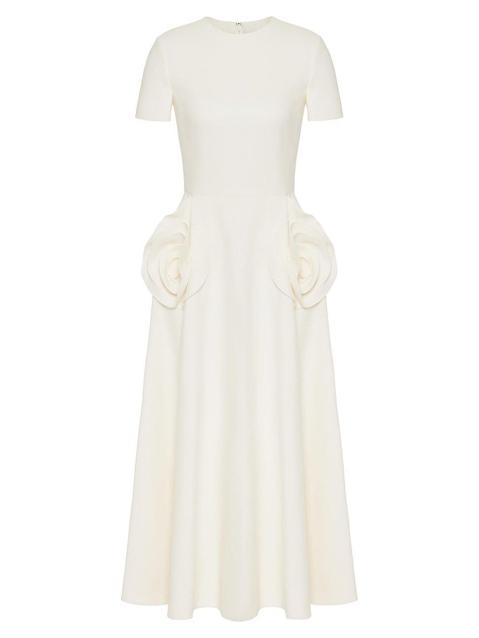 Womens Crepe Couture Midi Dress Product Image