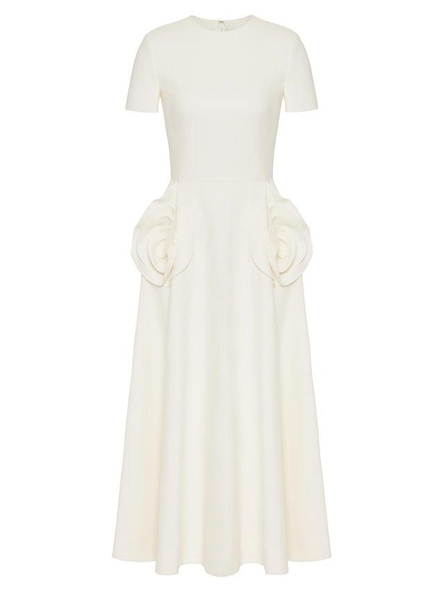 Womens Crepe Couture Midi Dress Product Image