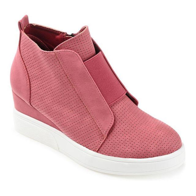 Journee Collection Womens Clara Wedge Sneakers Product Image