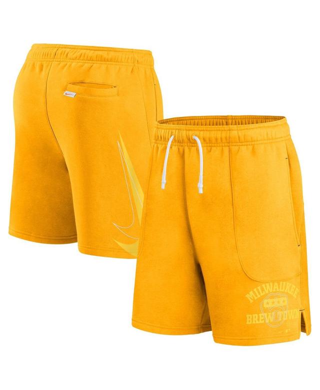 Mens Nike Milwaukee Brewers Statement Ball Game Shorts Product Image