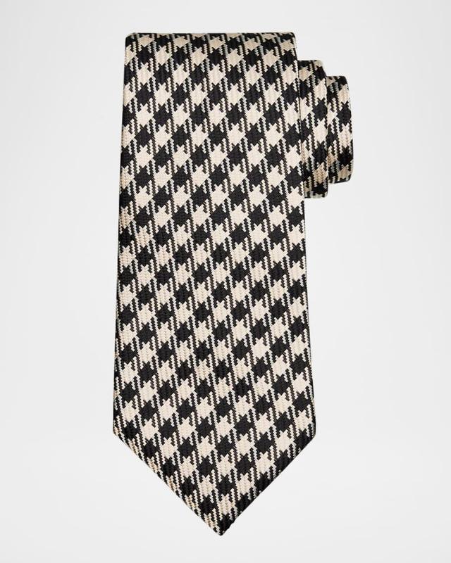 Men's Houndstooth Silk Tie Product Image