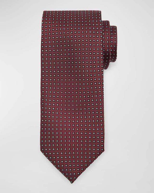 Men's Pin Point Silk Jacquard Tie Product Image