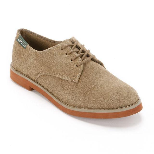 Eastland Bucksport Womens Suede Oxford Shoes Lt Beige Product Image