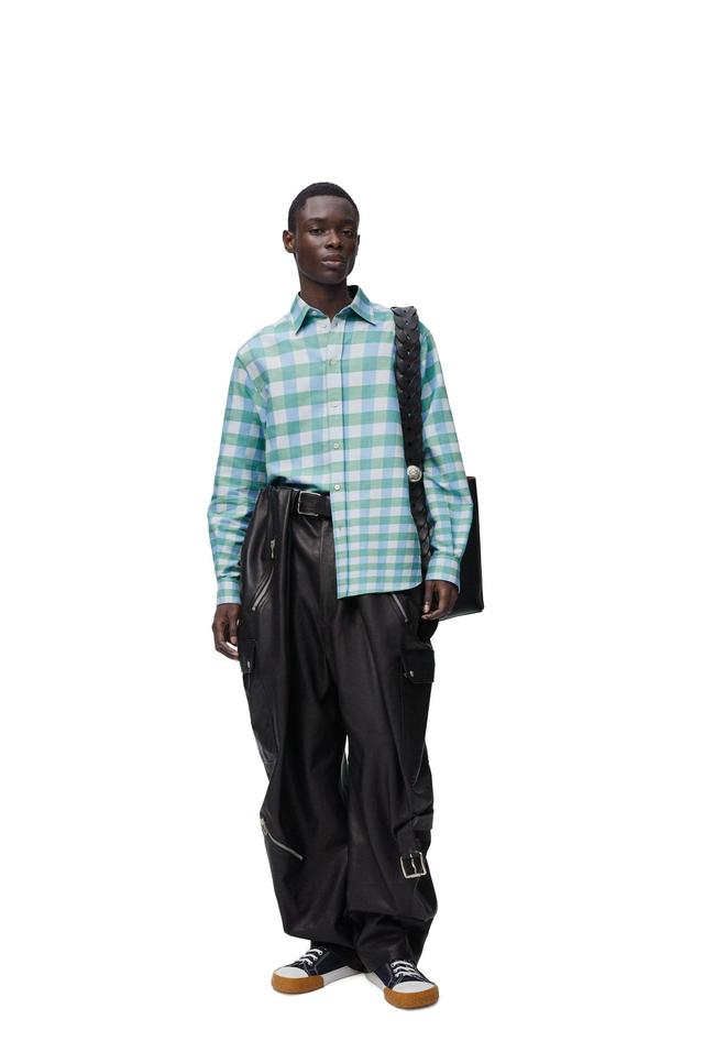 Balloon cargo trousers in mellow nappa lambskin Product Image