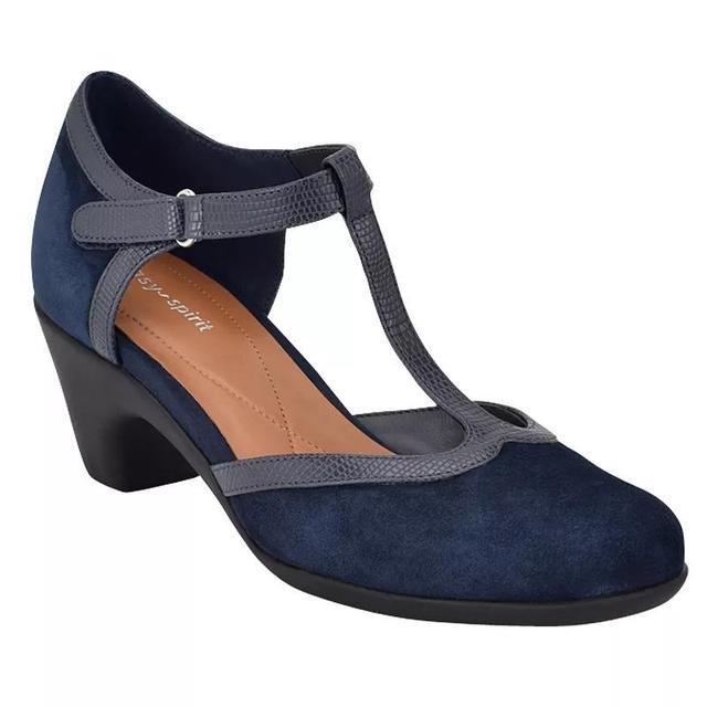 Easy Spirit Cara Womens T-Strap Adjustable Pumps Product Image