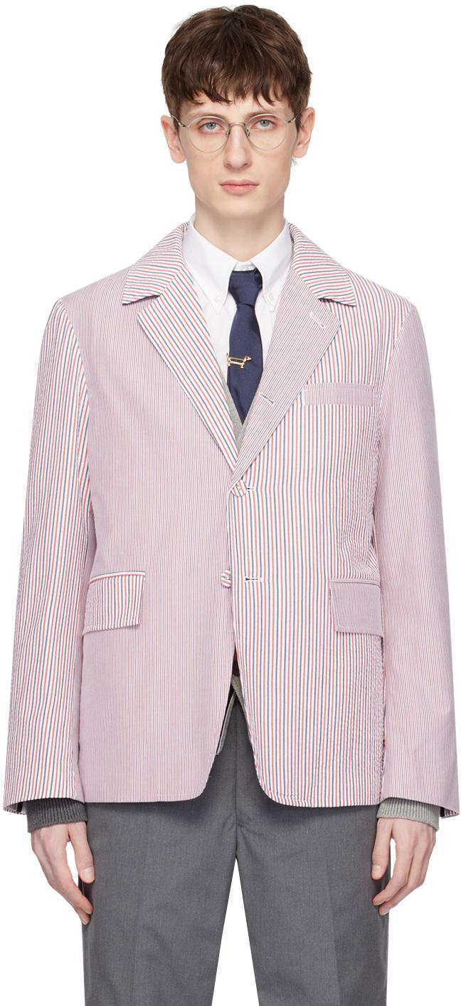 Multicolor Unconstructed Blazer In 960 Rwbwht Product Image