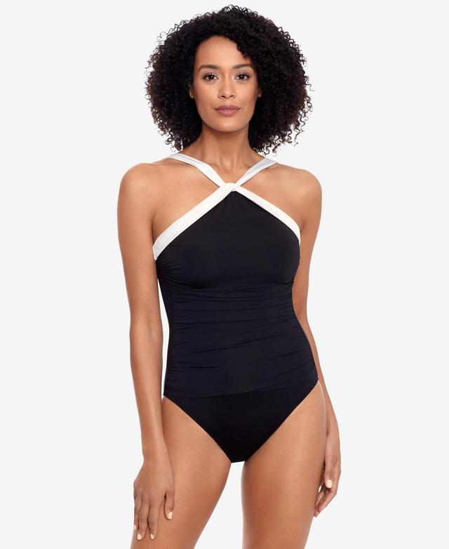 Lauren by Ralph Lauren Bel Air Colorblocked One-Piece Swimsuit Product Image