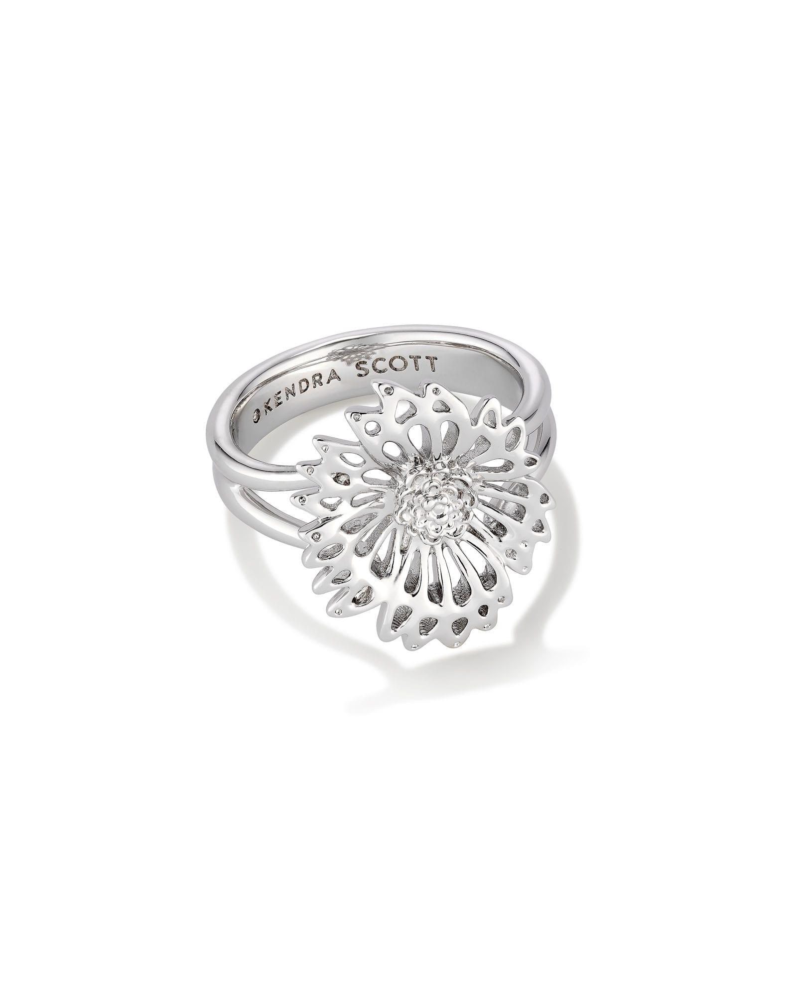 Kendra Scott Brielle Band Ring in Silver | Metal | Size 5 Product Image