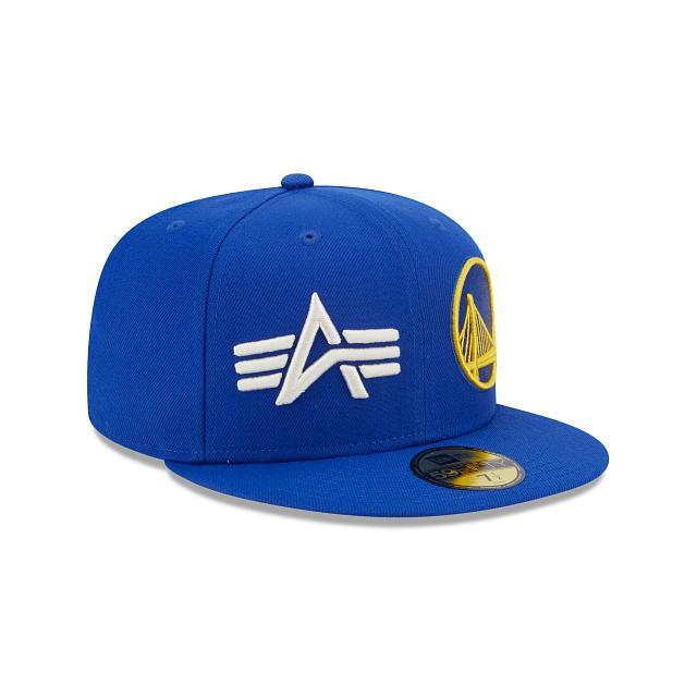 Alpha Industries X Golden State Warriors Dual Logo 59FIFTY Fitted Hat Male Product Image