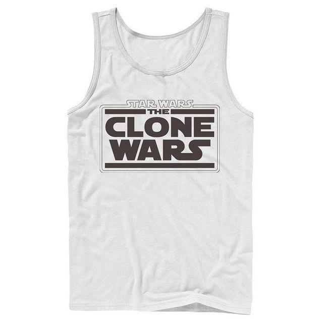 Mens Star Wars Clone Wars Logo Tank Top Product Image