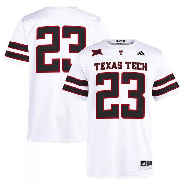 Mens adidas #23 Texas Tech Red Raiders Away Premier Football Jersey Product Image