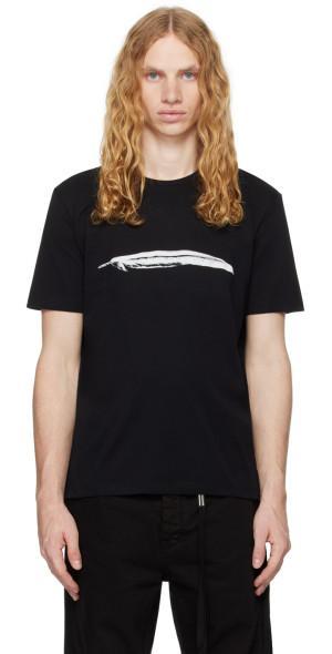 Ann Demeulemeester Black Baptist Printed Standard T-shirt Product Image