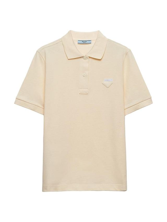 Womens Piqu Polo Shirt Product Image