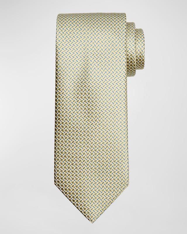 Mens Silk Jacquard Basketweave Tie Product Image