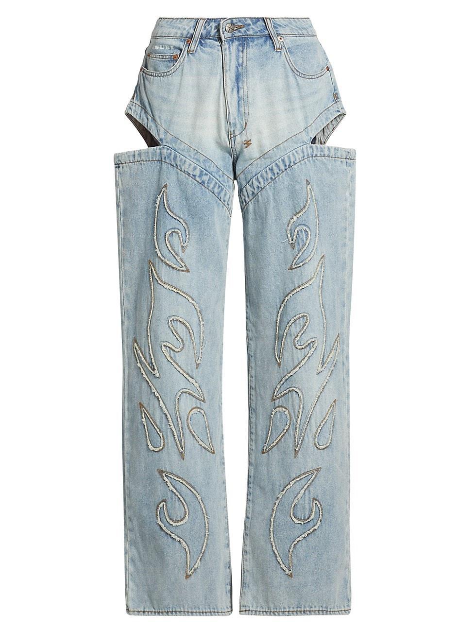 Womens Frontier Low Rider Paragon Patch Jeans Product Image