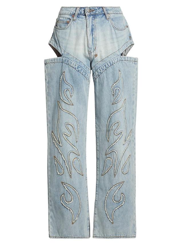 Womens Frontier Low Rider Paragon Patch Jeans Product Image