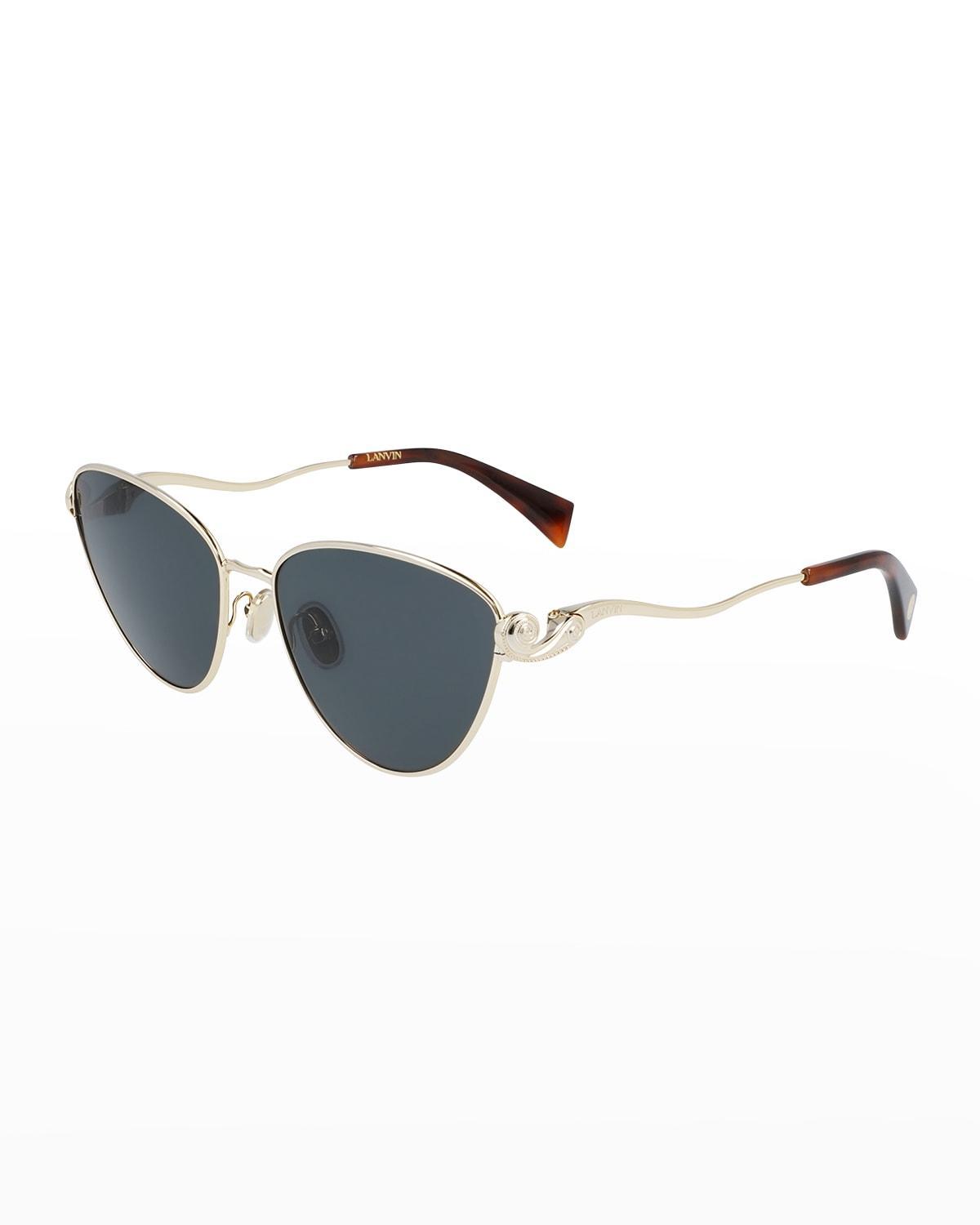 Chiara Ferragni Glam Eye 59mm Aviator Sunglasses Product Image