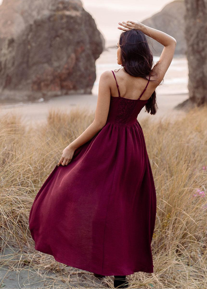 Holland Dress in Plum Product Image