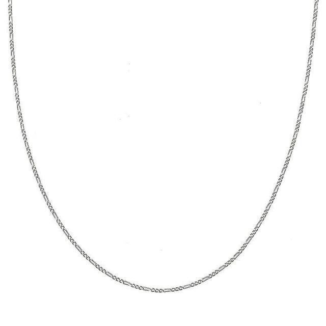 PRIMROSE Sterling Silver Figaro Chain Necklace, Women's, Size: 18", Grey - Size: 18" Product Image