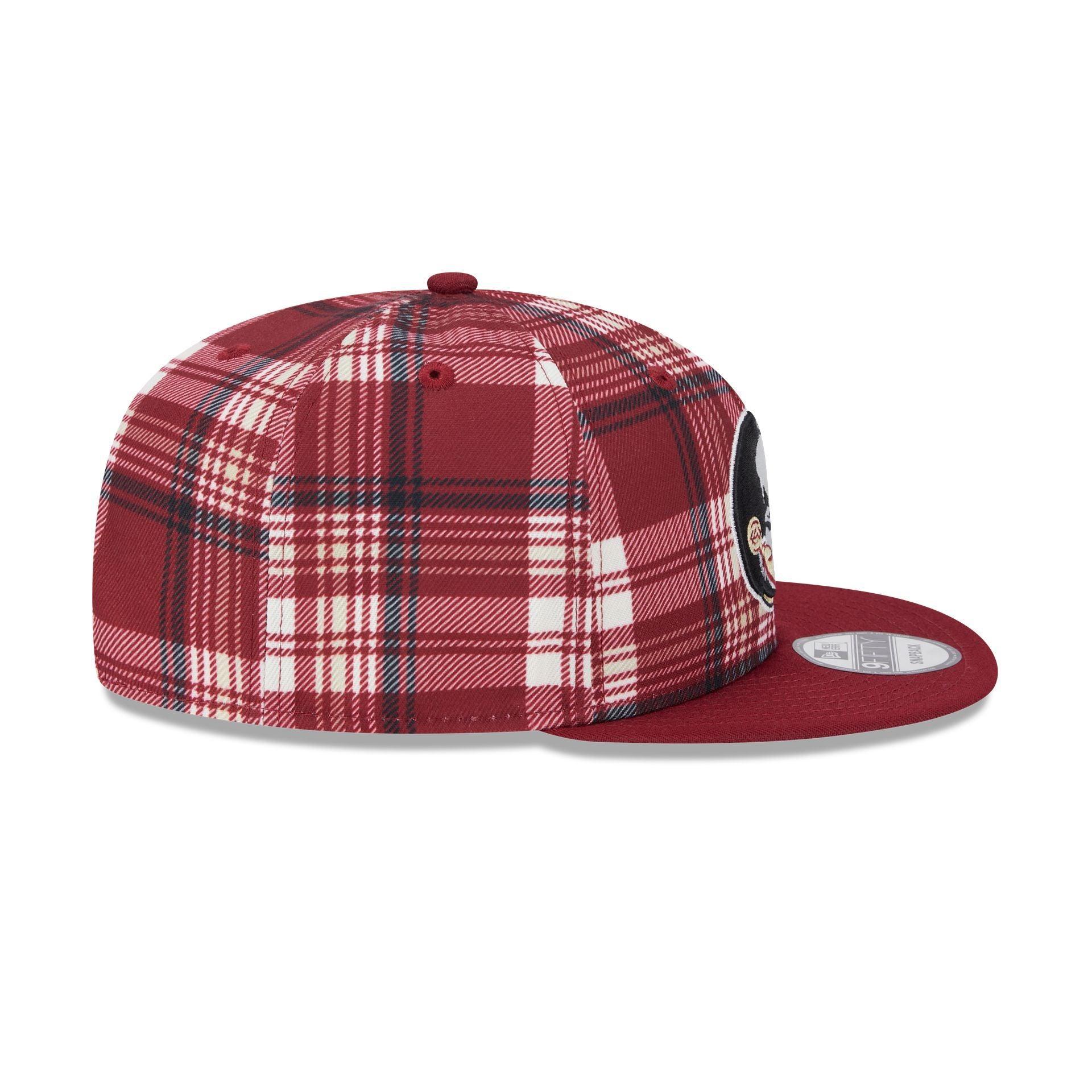 Florida State Seminoles Plaid 9FIFTY Snapback Hat Male Product Image