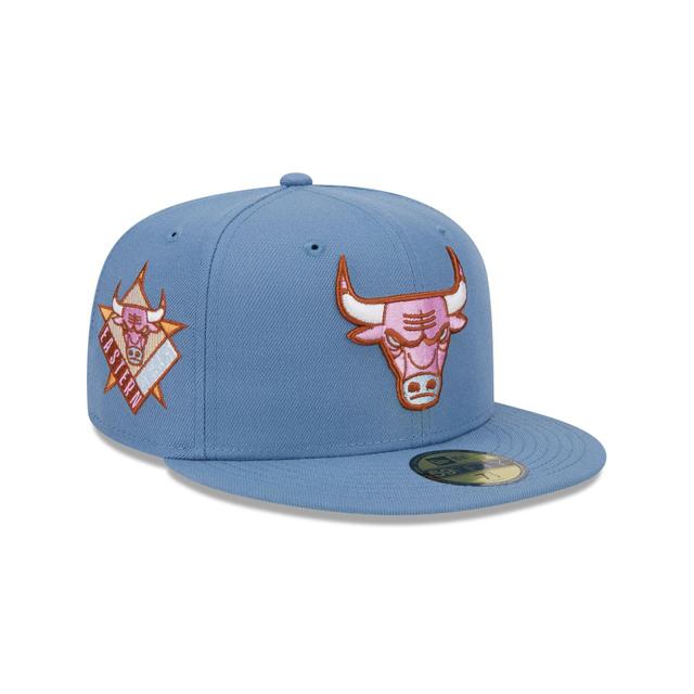 Chicago Bulls Color Pack Faded Blue 59FIFTY Fitted Hat Male Product Image