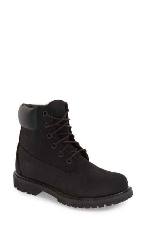 Timberland Womens Timberland 6 Premium Waterproof Boots - Womens Black Nubuck/Black Product Image