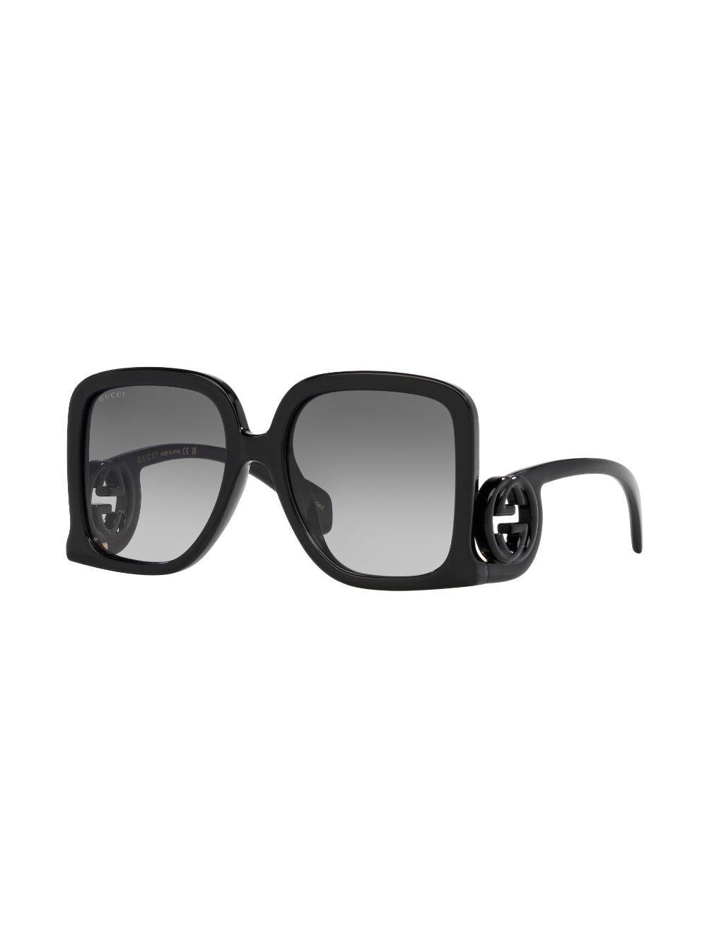 GUCCI Interlocking G Square-frame Sunglasses In Schwarz Product Image