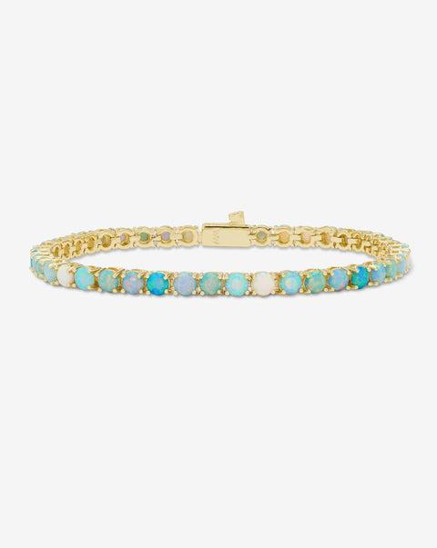 Grand Heiress Ombré Tennis Bracelet - Gold|Blue Opal Ombré Product Image