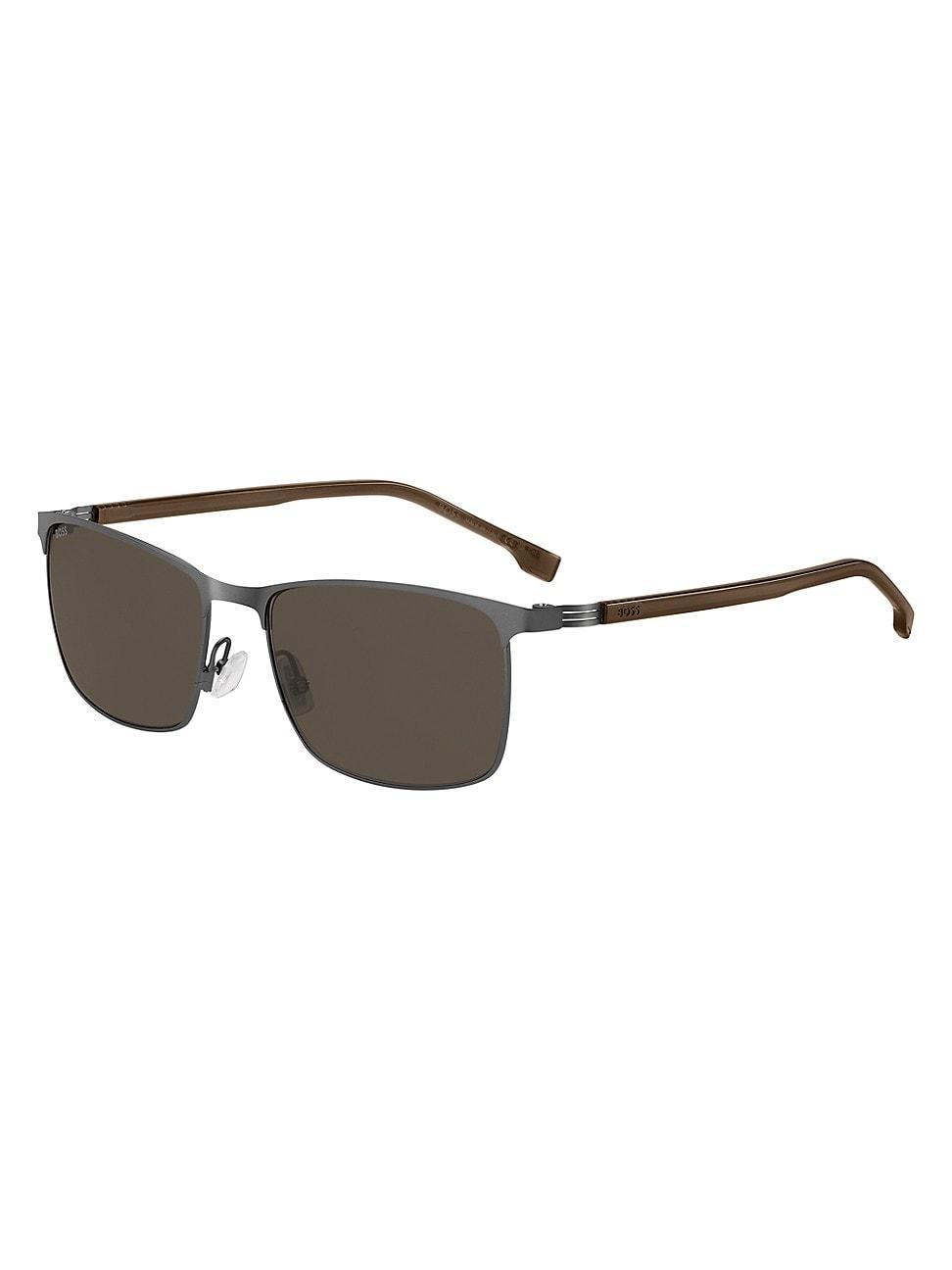 Mens BOSS1635S 57MM Rectangular Sunglasses Product Image