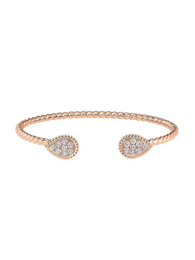 Womens Serpent Bohme 18K Rose Gold & 0.65 TCW Diamond Cuff Product Image