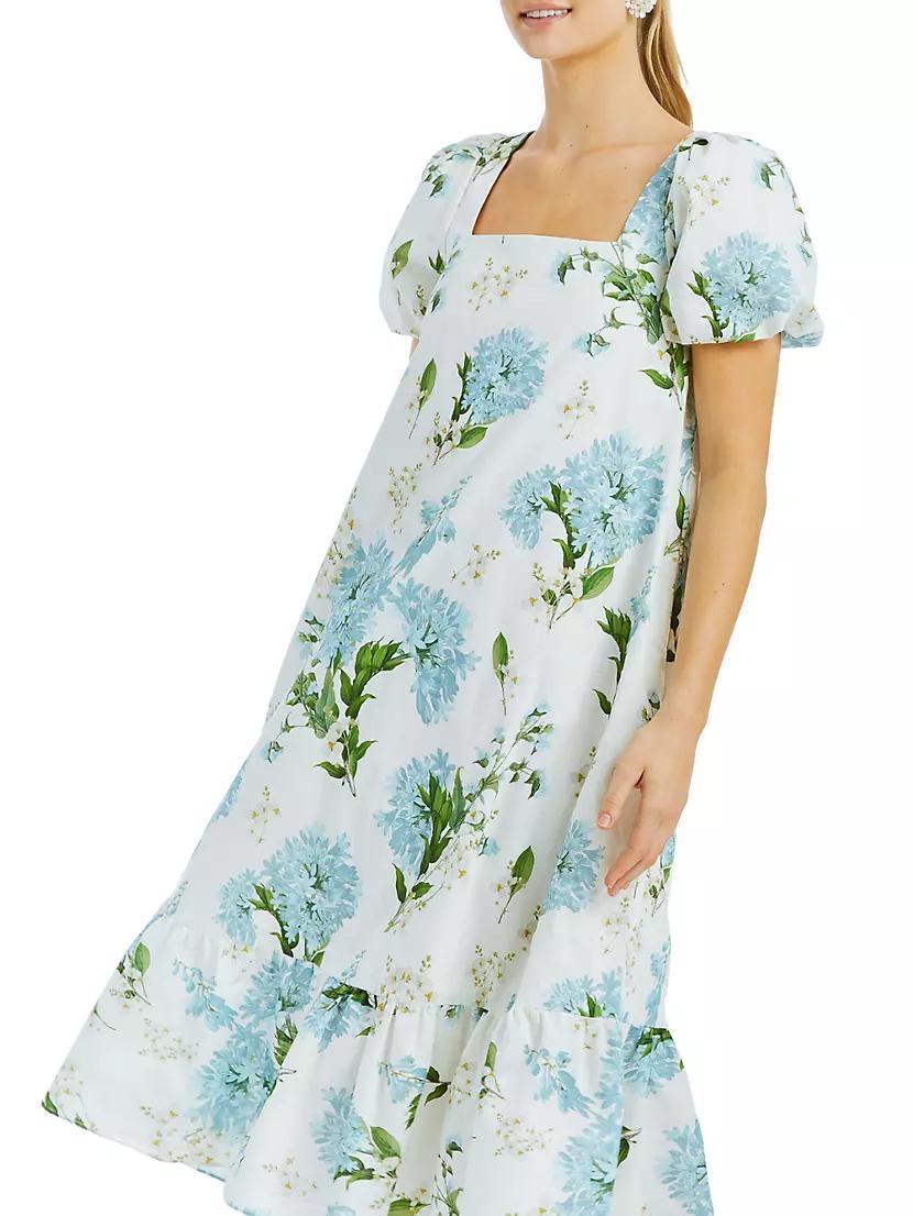 Jasmine Floral Tie-Waist Midi-Dress Product Image