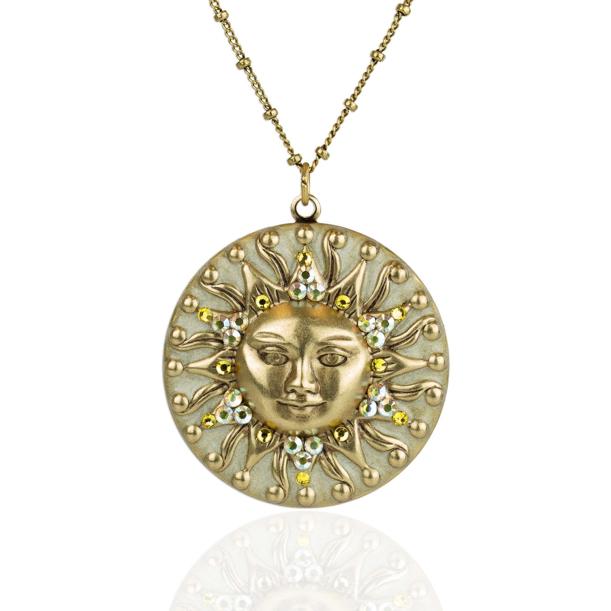 Sun Medallion Pendant Necklace Product Image