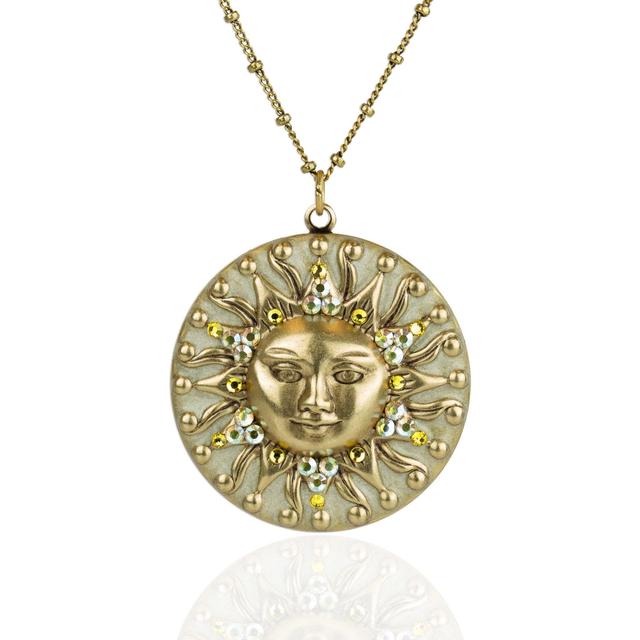 Sun Medallion Pendant Necklace Product Image