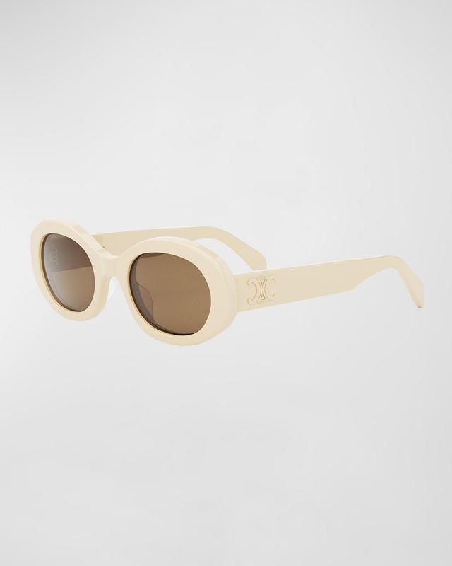 Triomphe Acetate Oval Sunglasses Product Image