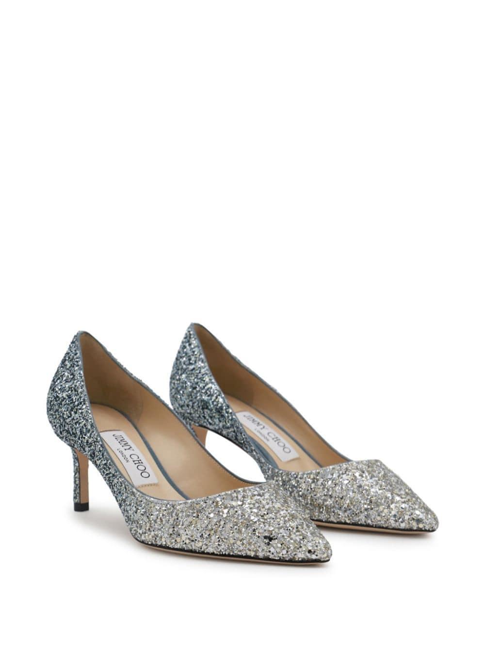 Romy 60 Embellished Pumps In Silber Product Image