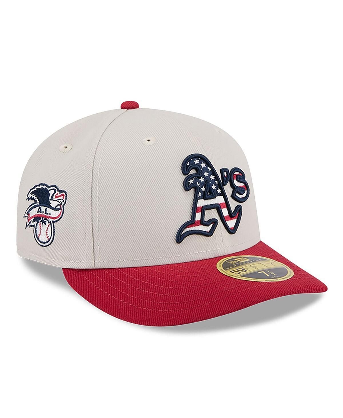 New Era Mens Red Oakland Athletics 2024 Fourth of July Low Profile 59FIFTY Fitted Hat Product Image