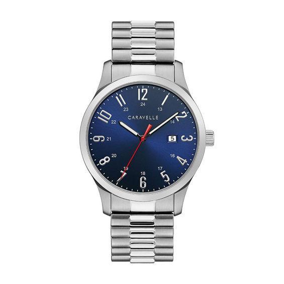 Men's Caravelle by Bulova Expansion Watch with Blue Dial (Model: 43B161) Product Image