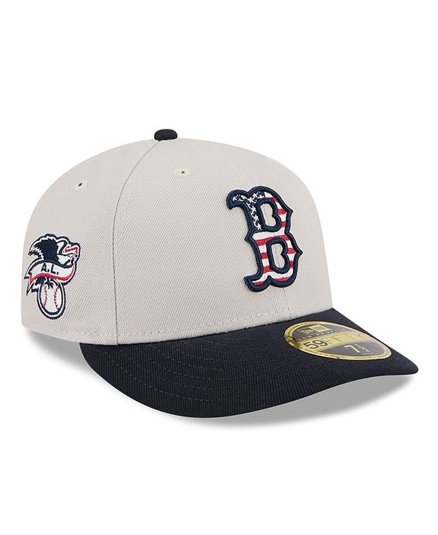 New Era Mens Black Boston Red Sox 2024 Fourth of July Low Profile 59FIFTY Fitted Hat Product Image