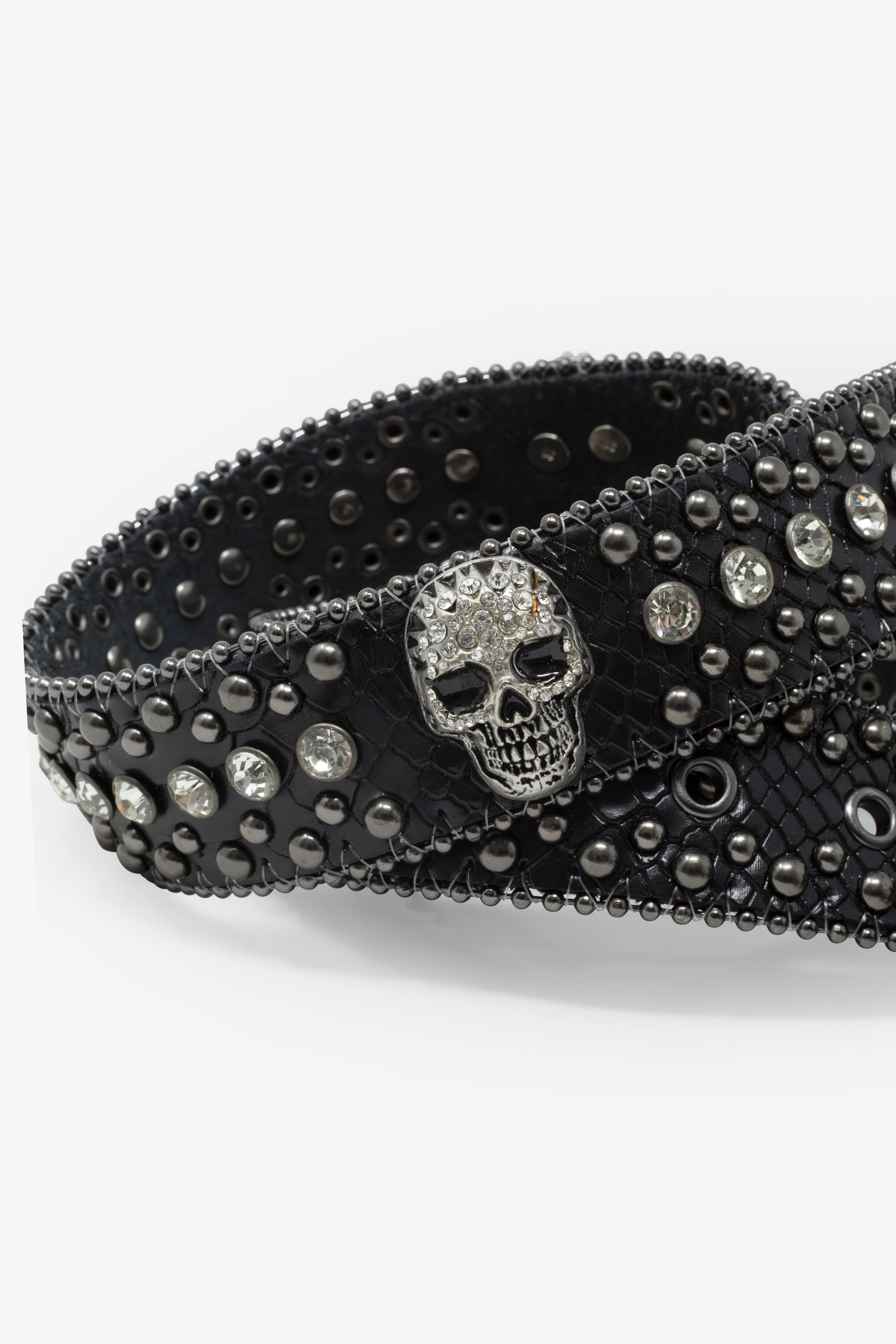 Studded Skull Belt - Black Product Image