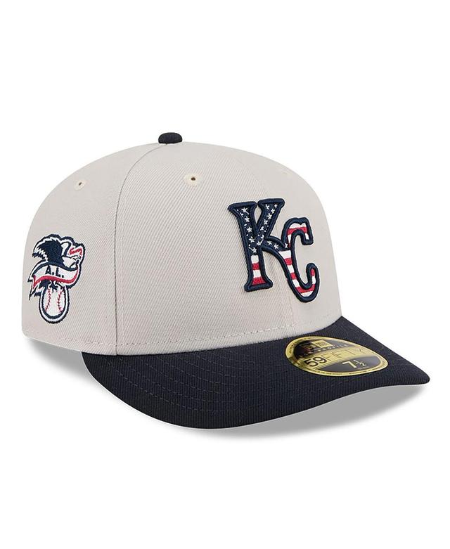 New Era Mens Black Kansas City Royals 2024 Fourth of July Low Profile 59FIFTY Fitted Hat Product Image