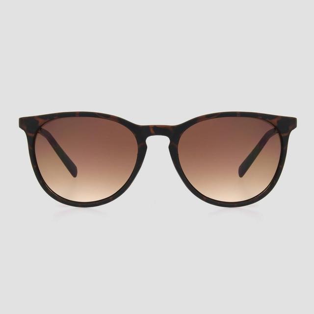 Womens Tortoise Shell Print Plastic Round Sunglasses - Universal Thread Brown Product Image