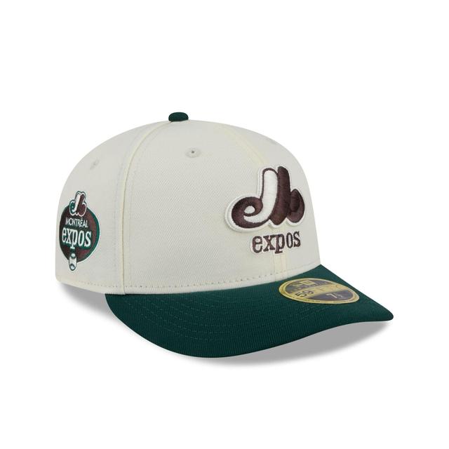 Montreal Expos Mahogany Dust Low Profile 59FIFTY Fitted Hat Male Product Image