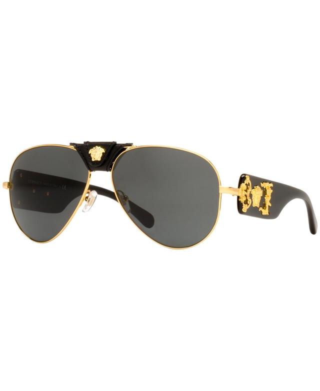 Versace Medusa 62mm Aviator Sunglasses Product Image