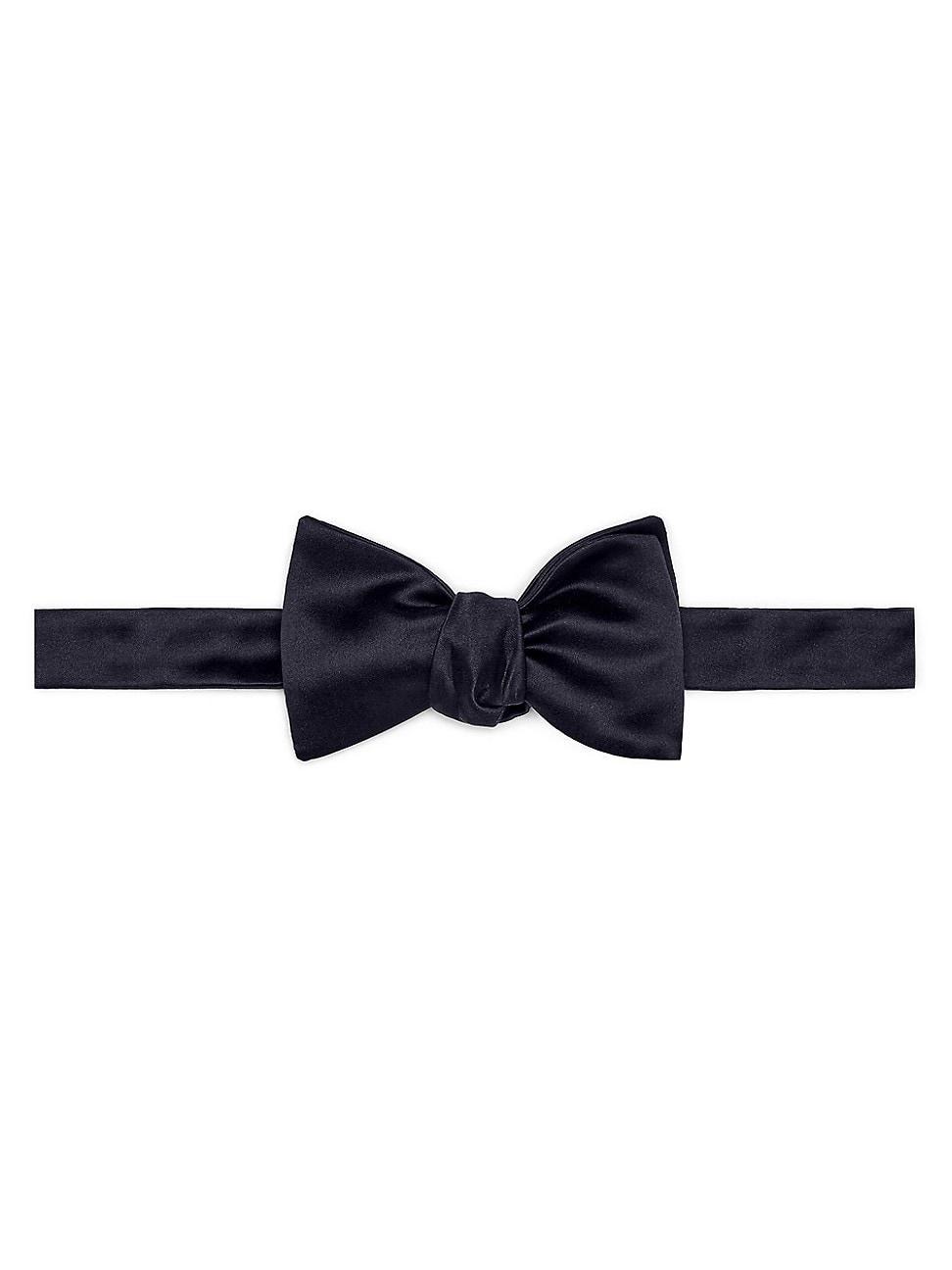 Mens Cotton and Silk Satin Bow Tie Product Image