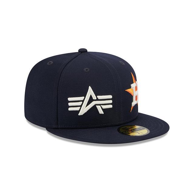 Alpha Industries X Houston Astros Dual Logo 59FIFTY Fitted Hat Male Product Image