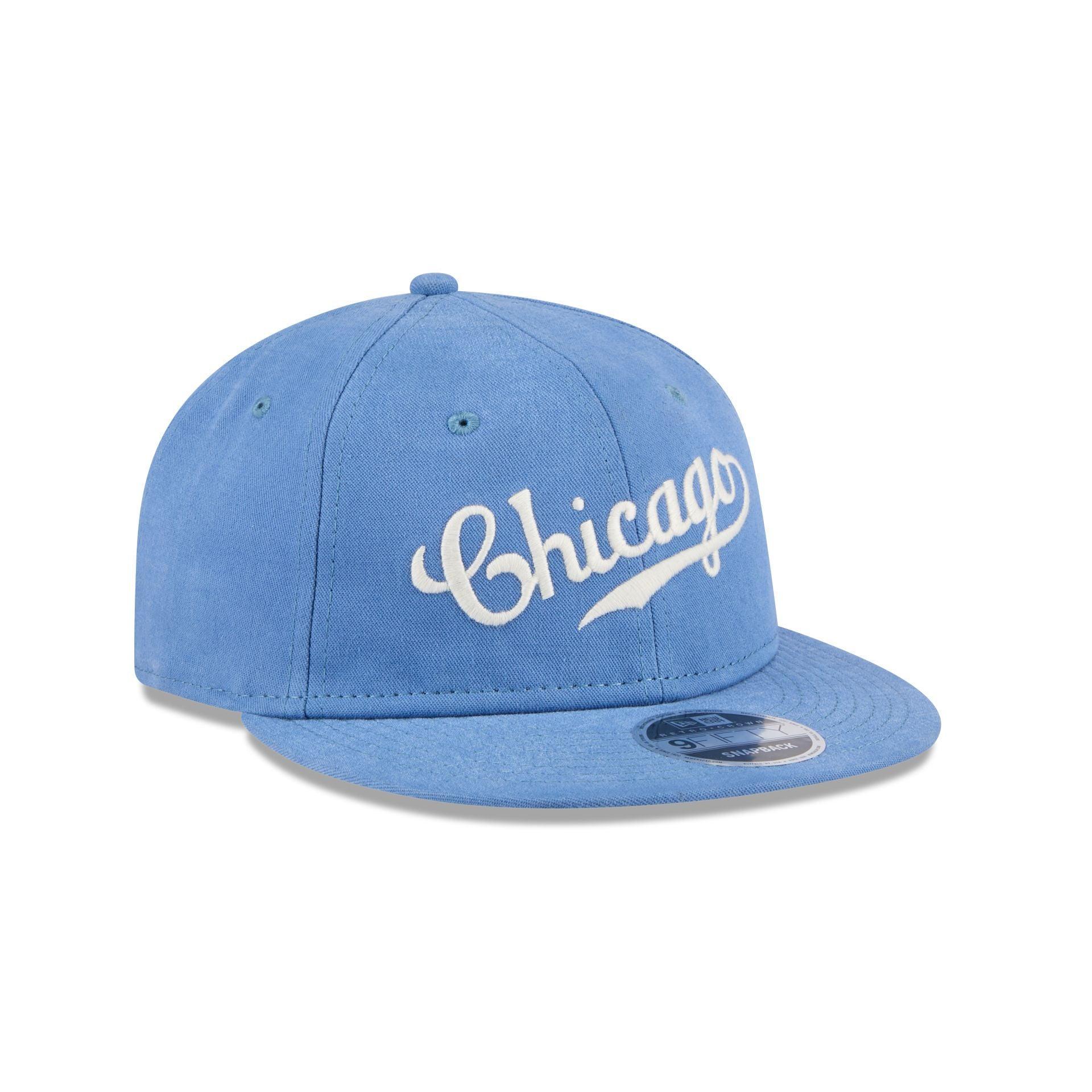 Chicago Cubs Vintage Retro Crown 9FIFTY Snapback Hat Male Product Image