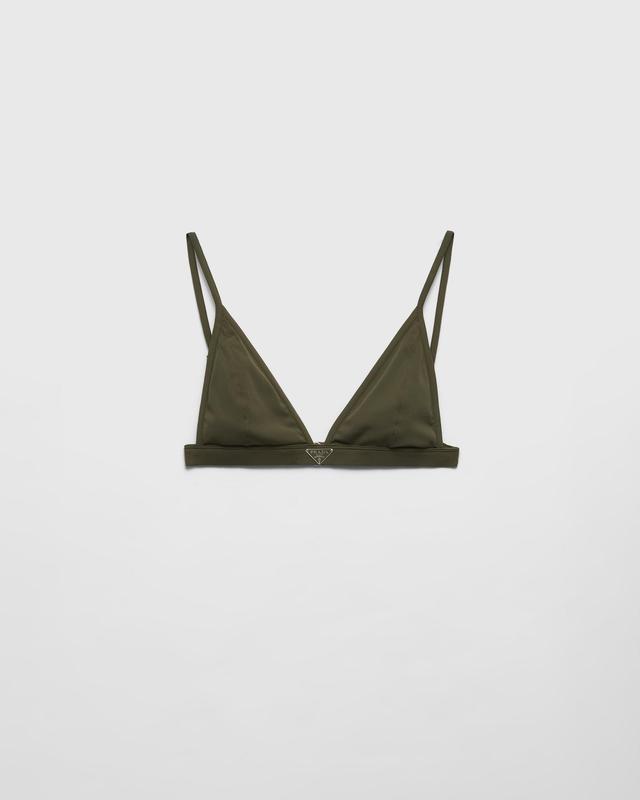 Ribbed knit bralette bikini top Product Image