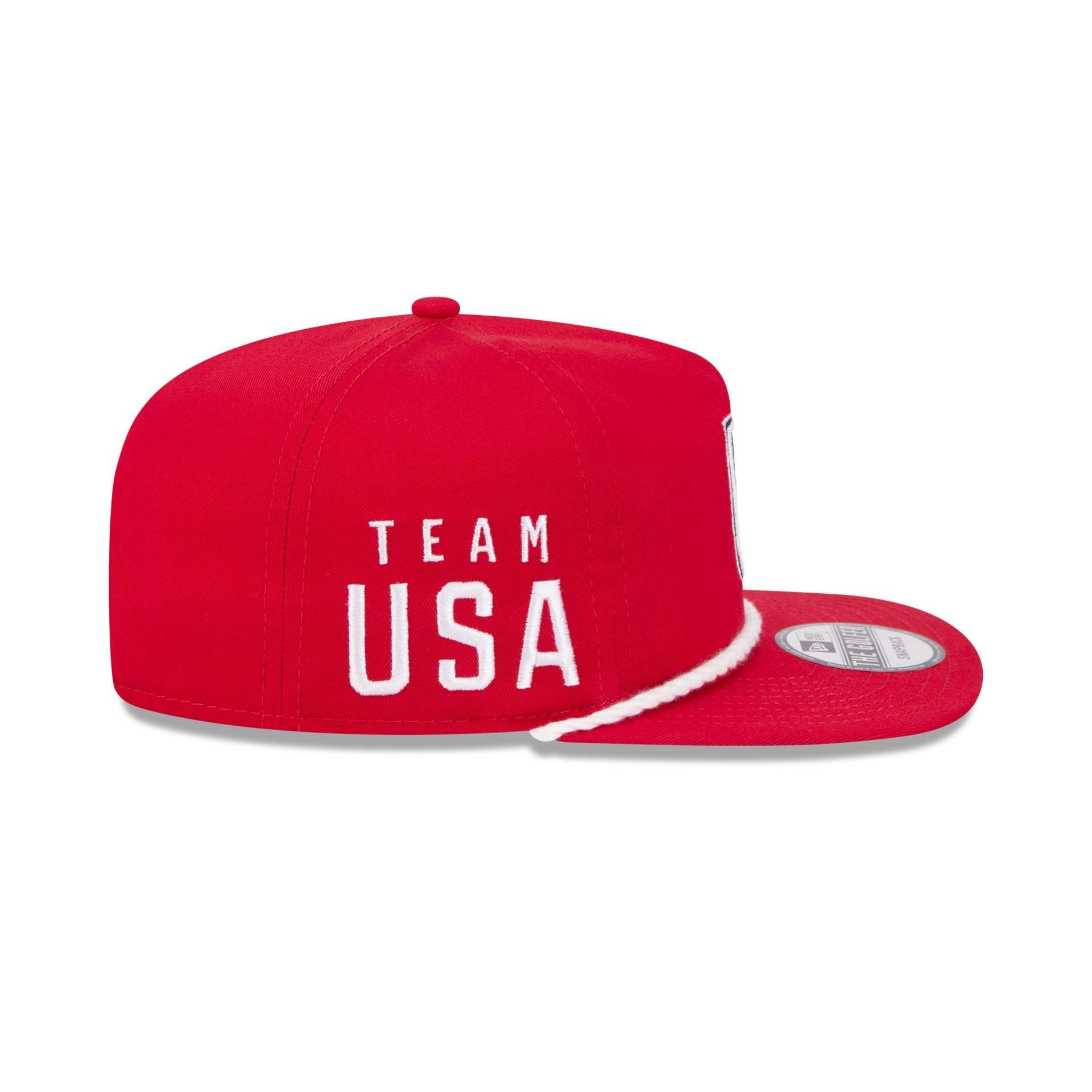 Team USA Olympics Red Golfer Hat Male Product Image