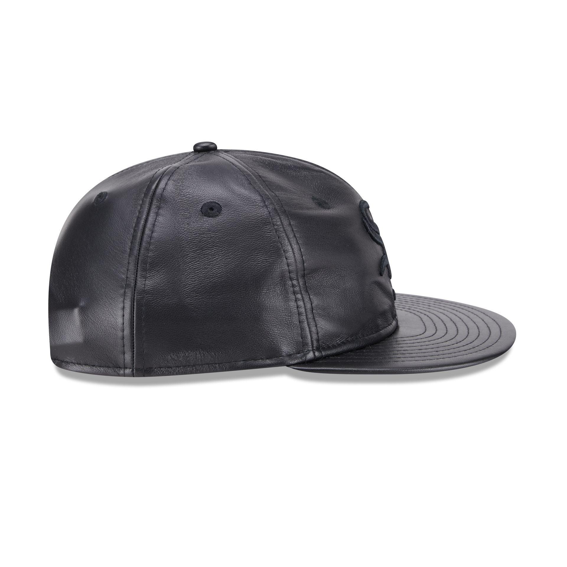 Chicago White Sox Genuine Leather Retro Crown 9FIFTY Strapback Hat Male Product Image